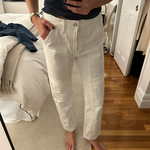 AGOLDE White Cargo Pants - Picture 1 of 2